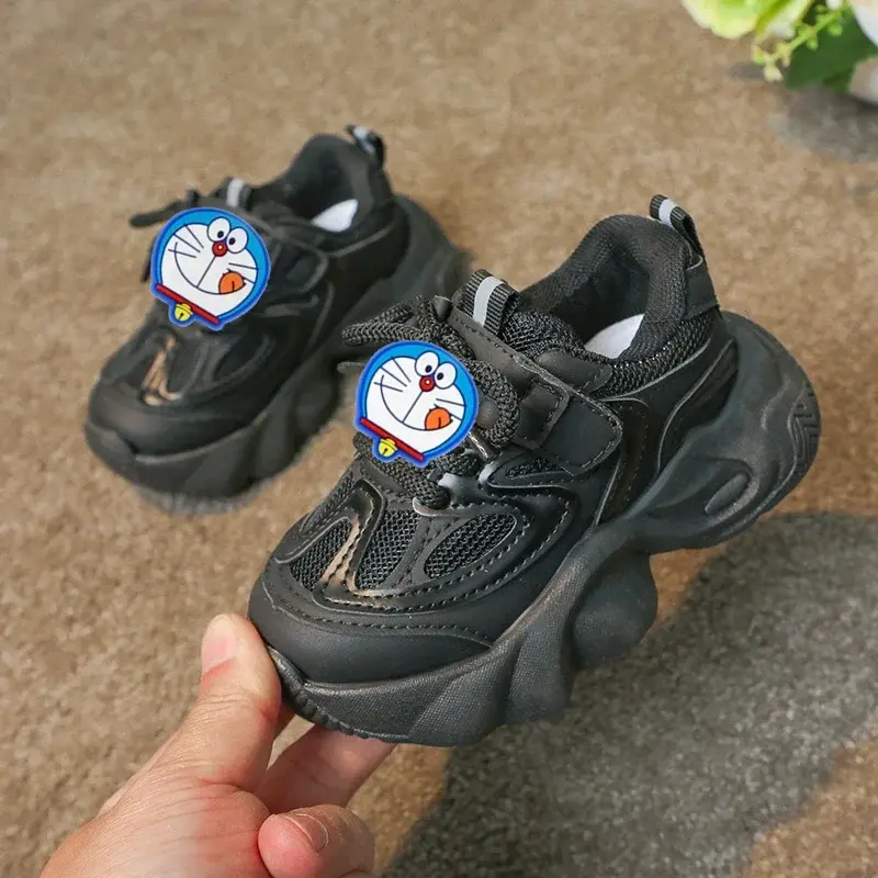 New Boy Casual Shoes Doraemon Baby cartoon Toddler Shoes Fashion sports Running Shoes Kids Spring Summer shorts Girls Sneakers