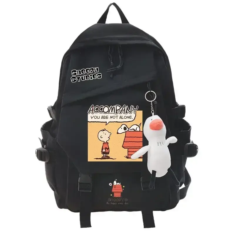 Snoopy boy girl primary school students junior high school large capacity schoolbag anime backpack cartoon backpack 32x45x13cm