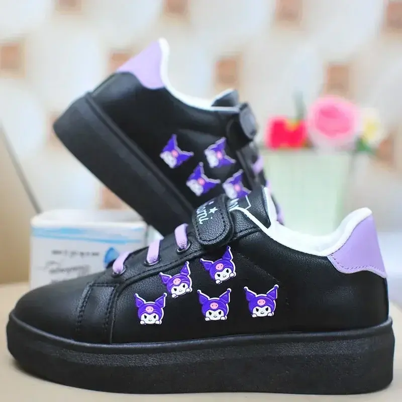 Sanrio Spring and autumn Fashion Cute Casual Board Shoes hello kitty children Running Shoes kuromi Girls Boys Sneakers