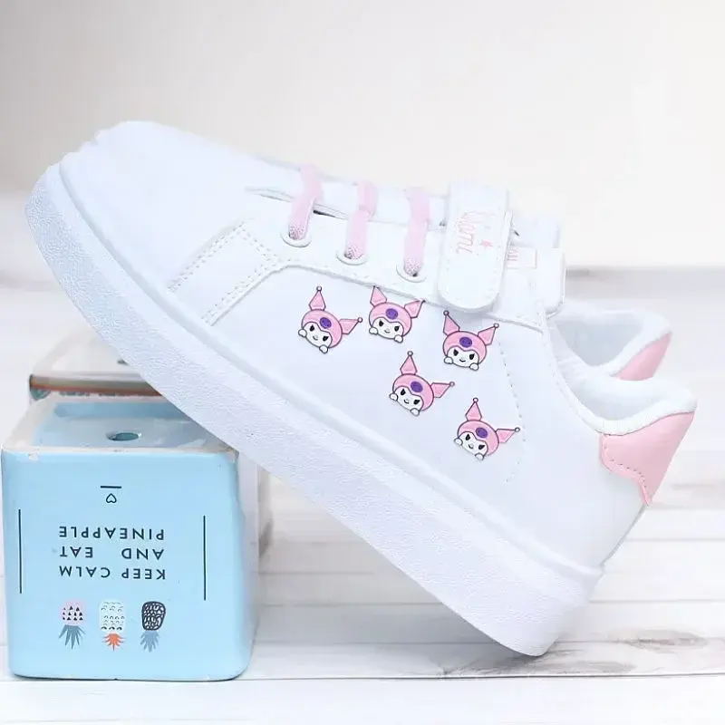 Sanrio Spring and autumn Fashion Cute Casual Board Shoes hello kitty children Running Shoes kuromi Girls Boys Sneakers