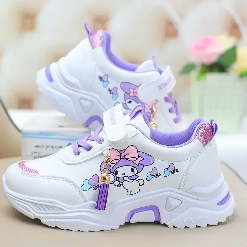Sanrio melody kuromi spring and autumn running shoes canvas Board shoes hello kitty children casual shoes girls sneakers