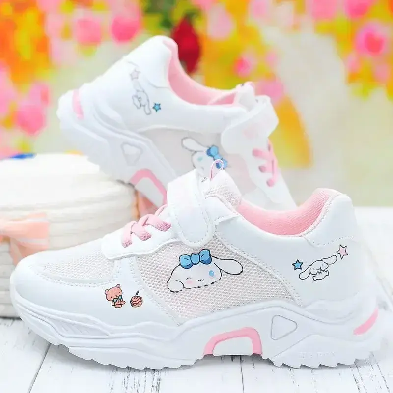 Sanrio melody kuromi spring and autumn running shoes canvas Board shoes hello kitty children casual shoes girls sneakers