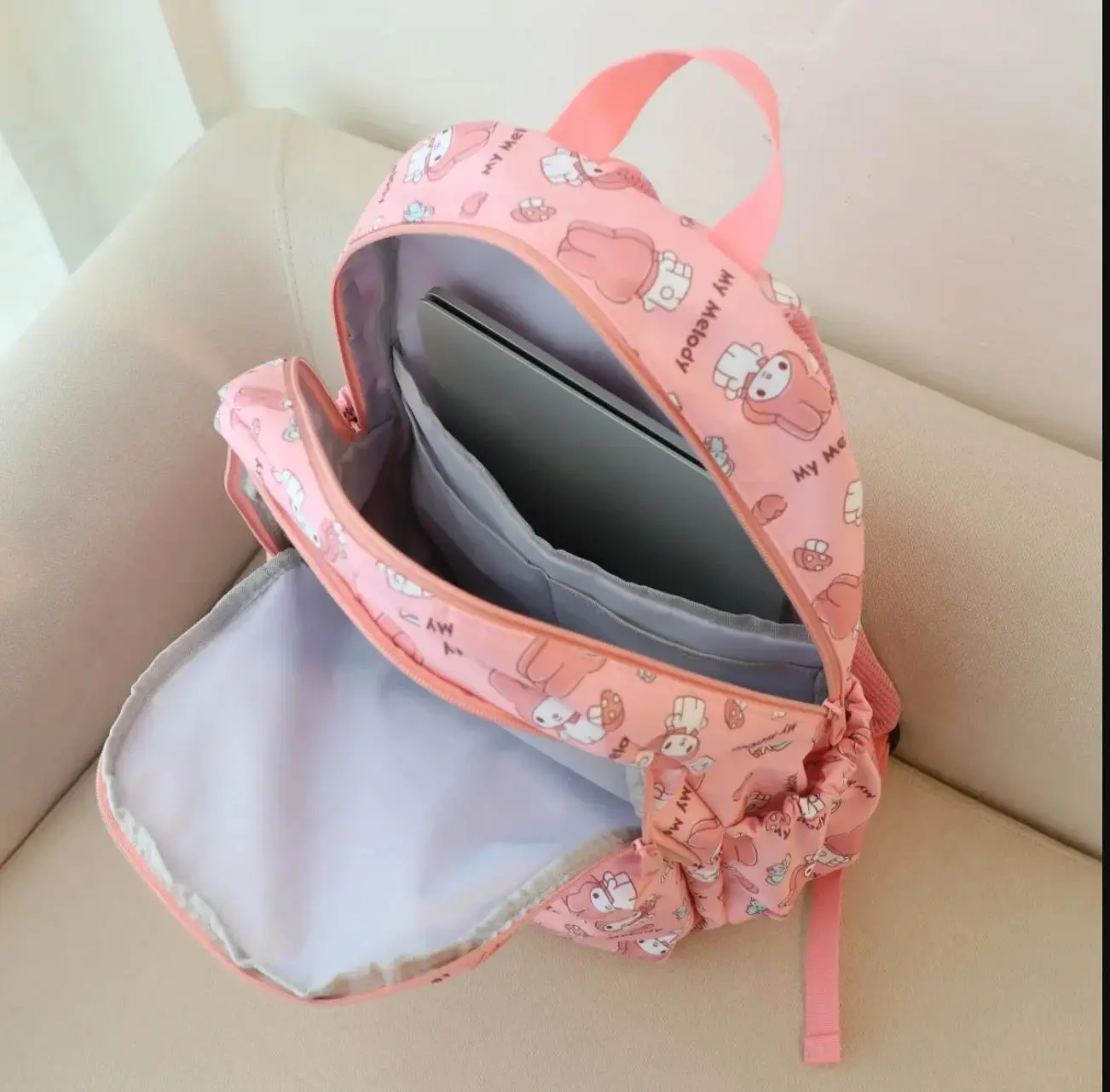 Sanrio hello kitty Cartoon Travel Backpack Oxford Fabric kuromi Large Capacity Schoolbag Girl boy Shoulder Bag students handbag
