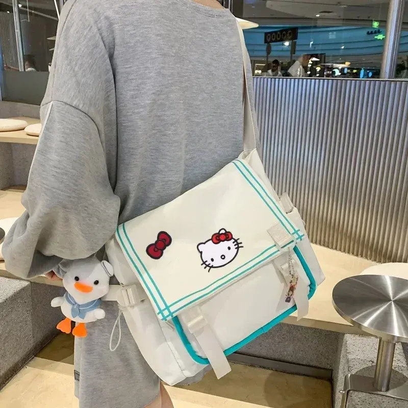 Female Cross body bag Storage Sanrio hello kitty Tutorial Bag New Y2K Student shoulder Messenger Bag