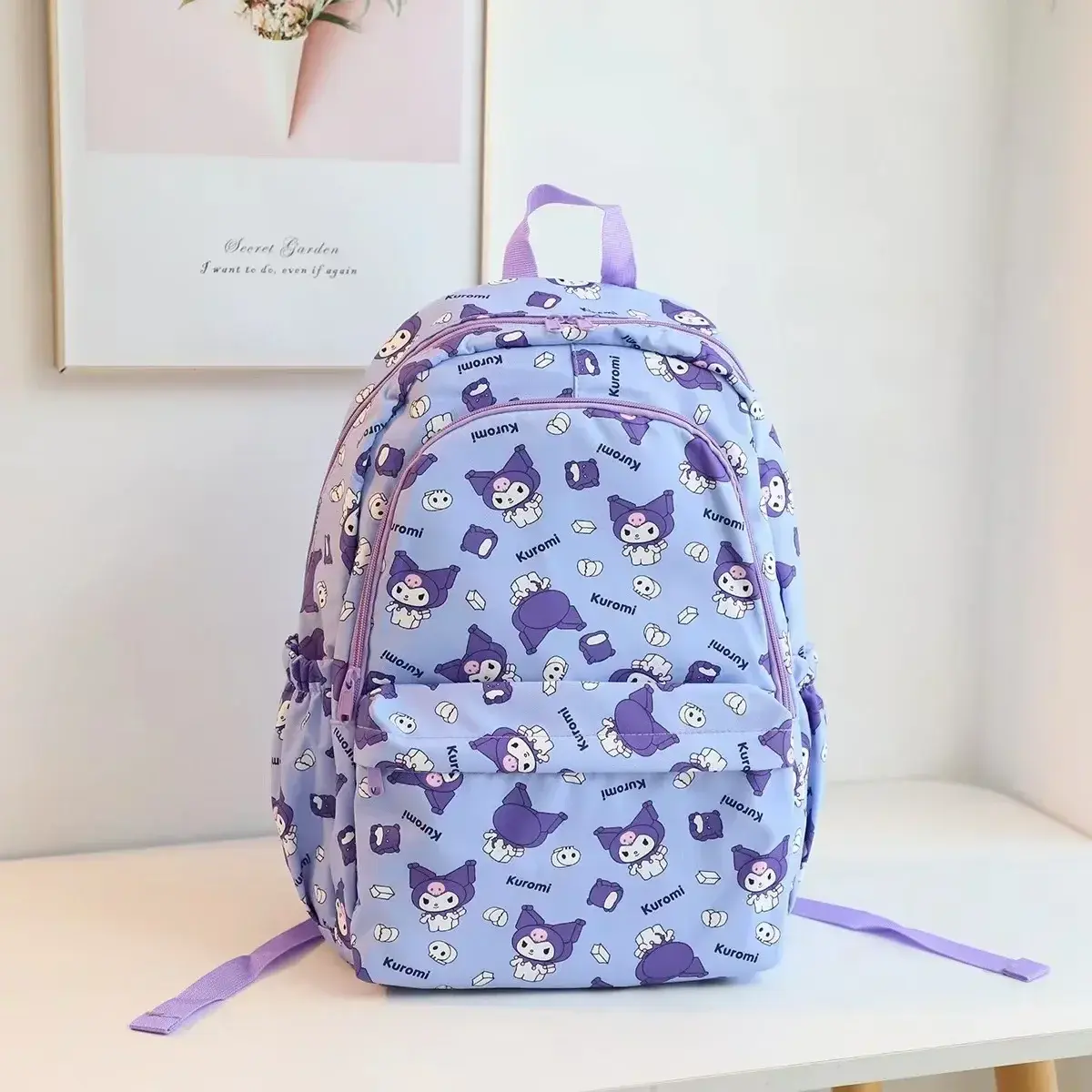 Sanrio hello kitty Cartoon Travel Backpack Oxford Fabric kuromi Large Capacity Schoolbag Girl boy Shoulder Bag students handbag