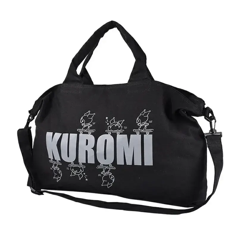 Sanrio hello kitty large capacity canvas tote handbag girl messenger bag student's class storage bag fitness travel shoulder bag