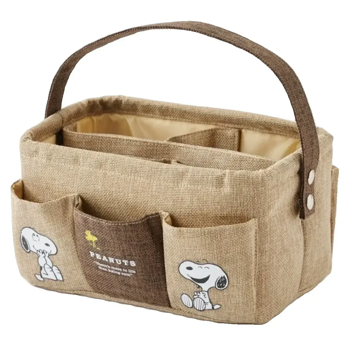 Desktop Storage Bag Large Capacity Storage Box bag New Cartoon Cute Snoopy Handbag Cosmetic Bag