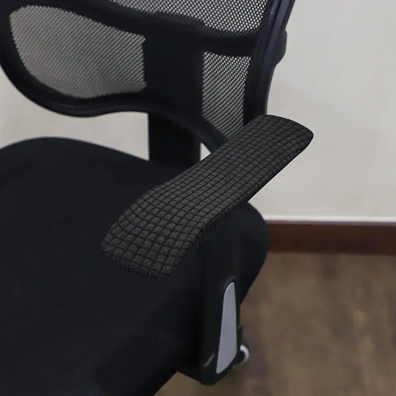 2PCS Office Chair Armrest Cover Removable Elastic Washable Waterproof Fabric Elastic Half Pack for Office Chair Armrest Cover