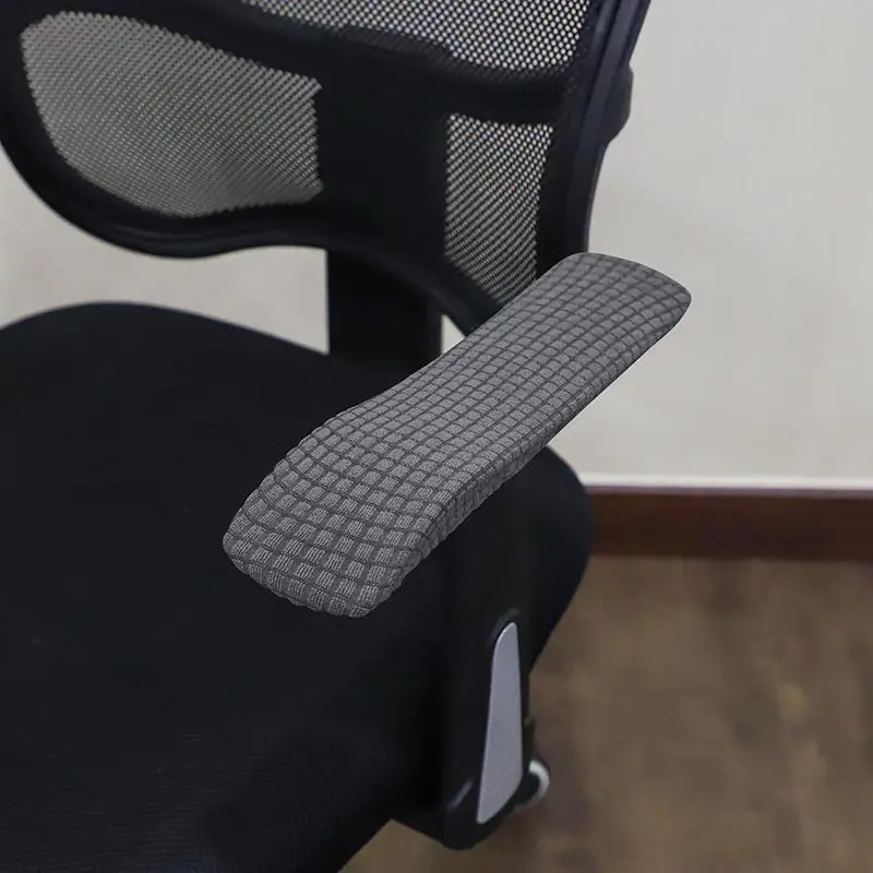 2PCS Office Chair Armrest Cover Removable Elastic Washable Waterproof Fabric Elastic Half Pack for Office Chair Armrest Cover