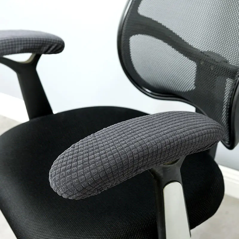 2PCS Office Chair Armrest Cover Removable Elastic Washable Waterproof Fabric Elastic Half Pack for Office Chair Armrest Cover