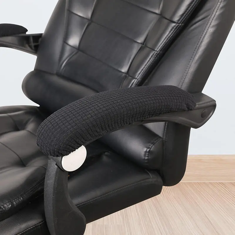 1 Pair Office Chair Armrest Cover Removable Elastic Washable Waterproof Fabric Elastic Half Pack For Office Chair Armrest