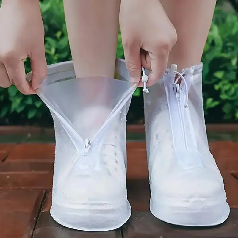 1 Pair Rainproof Shoe Covers Non-slipThickened Wear-resistant Rainproof Shoe Covers Outdoor Travel Shoe Covers For Men And Women
