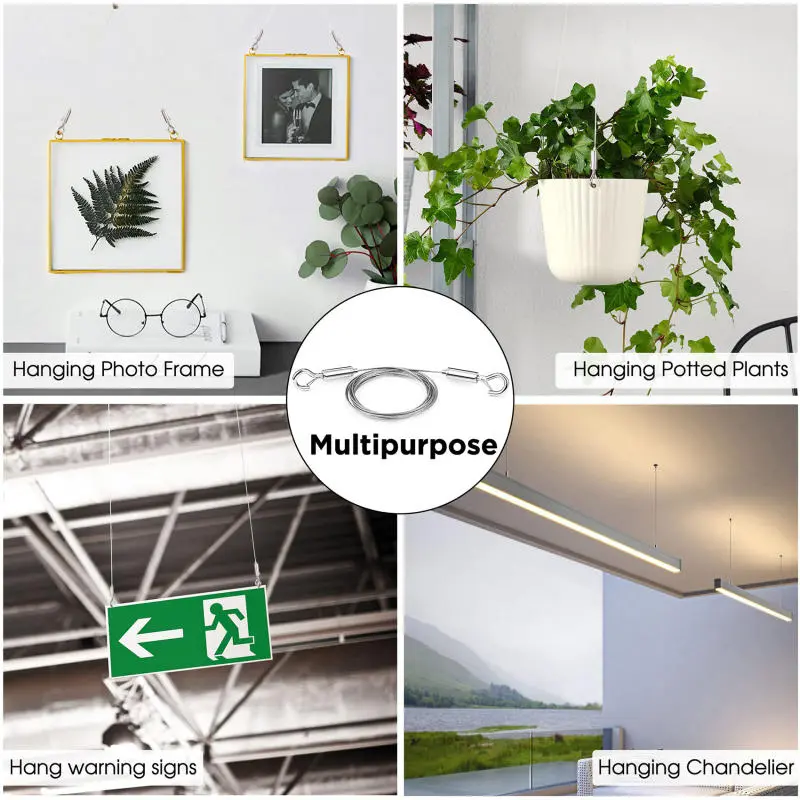 1Pcs Ceiling Hanger Steel Wire Rope Lock Billboard Installation Connecting Hook Suspension Connector Agraffe Multiple Styles