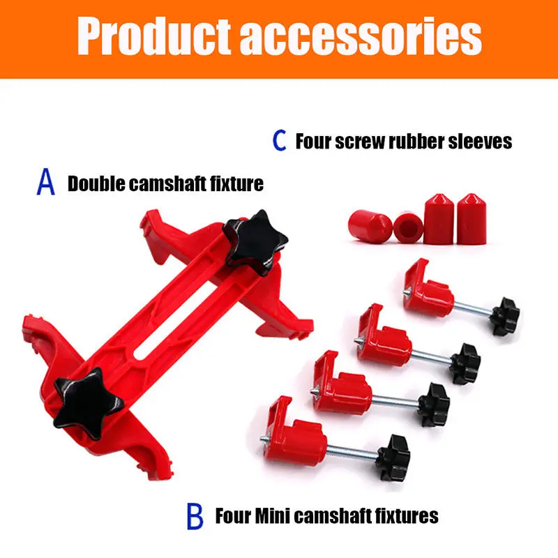 1 Set Universal Camshaft Dual Cam Clamp Alignment Car Engine Timing Belt Fix Changer Gear Locking Tool Holder Lock Retainer