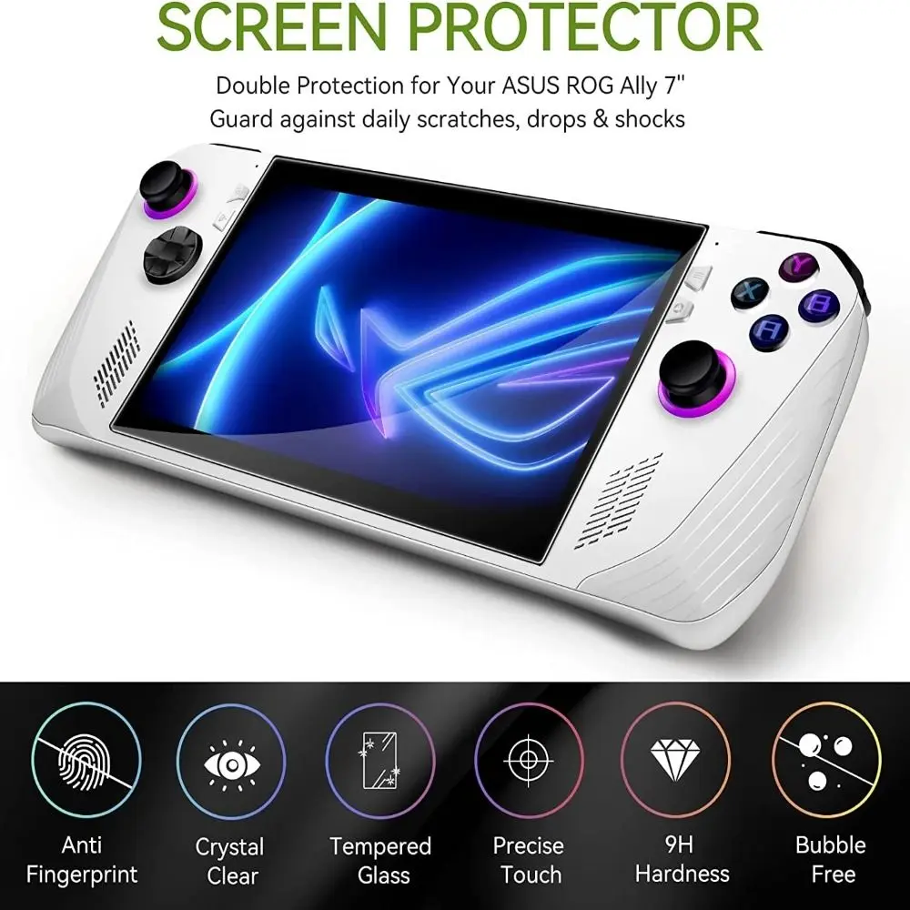 For Asus ROG Ally Hard Carrying Case Storage Bag EVA Shockproof Protective Cover Handbag Handheld Game Console Screen Protector