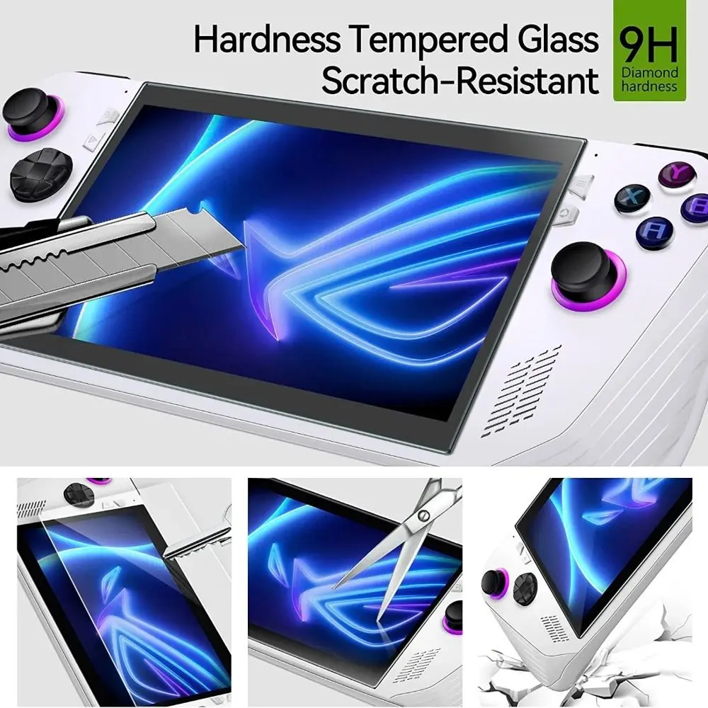 For Asus ROG Ally Hard Carrying Case Storage Bag EVA Shockproof Protective Cover Handbag Handheld Game Console Screen Protector