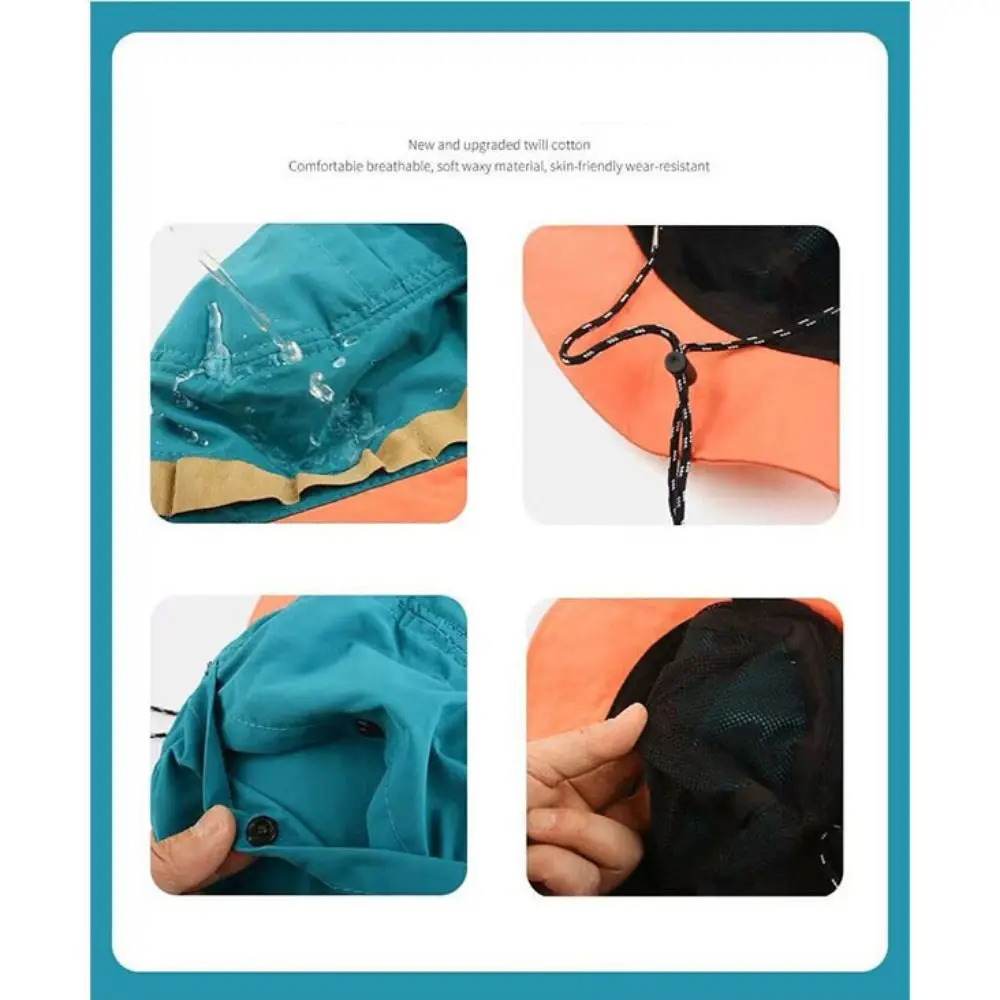 Japanese Quick-drying Packable Hat Fisherman Hat Women Summer Sun Hanging Bag Mountaineering Leisure Vacation Visor Basin Hat
