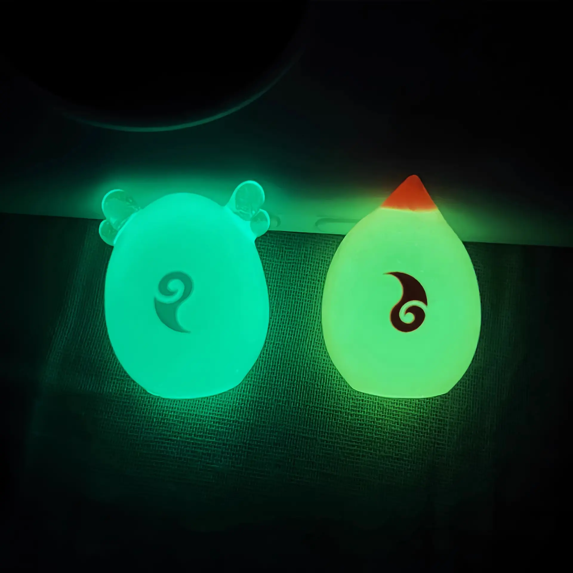 Luminous Nezha Aobing Anime Action Figure Kid Stationery Decorations Ornament Computer Car Desktop Decoration Toys Birthday Gift