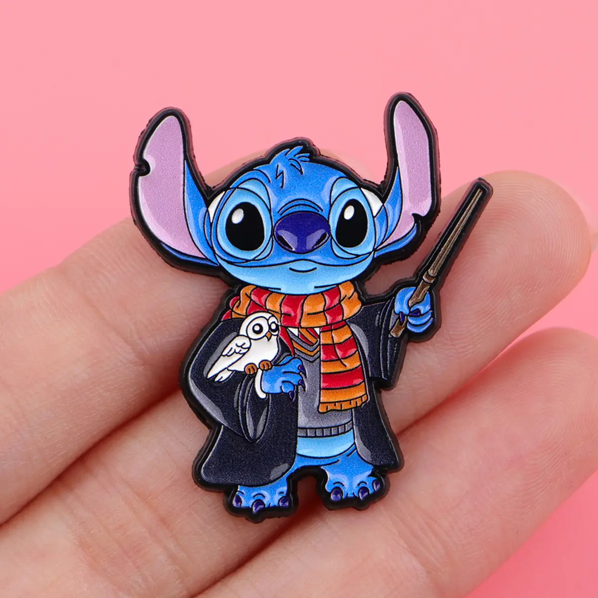 Cute Alien Enamel Pin Cartoon Dog Badge On Backpack Lapel Pins Animal Brooches for Jackets Cosplay Accessories Gift Toys