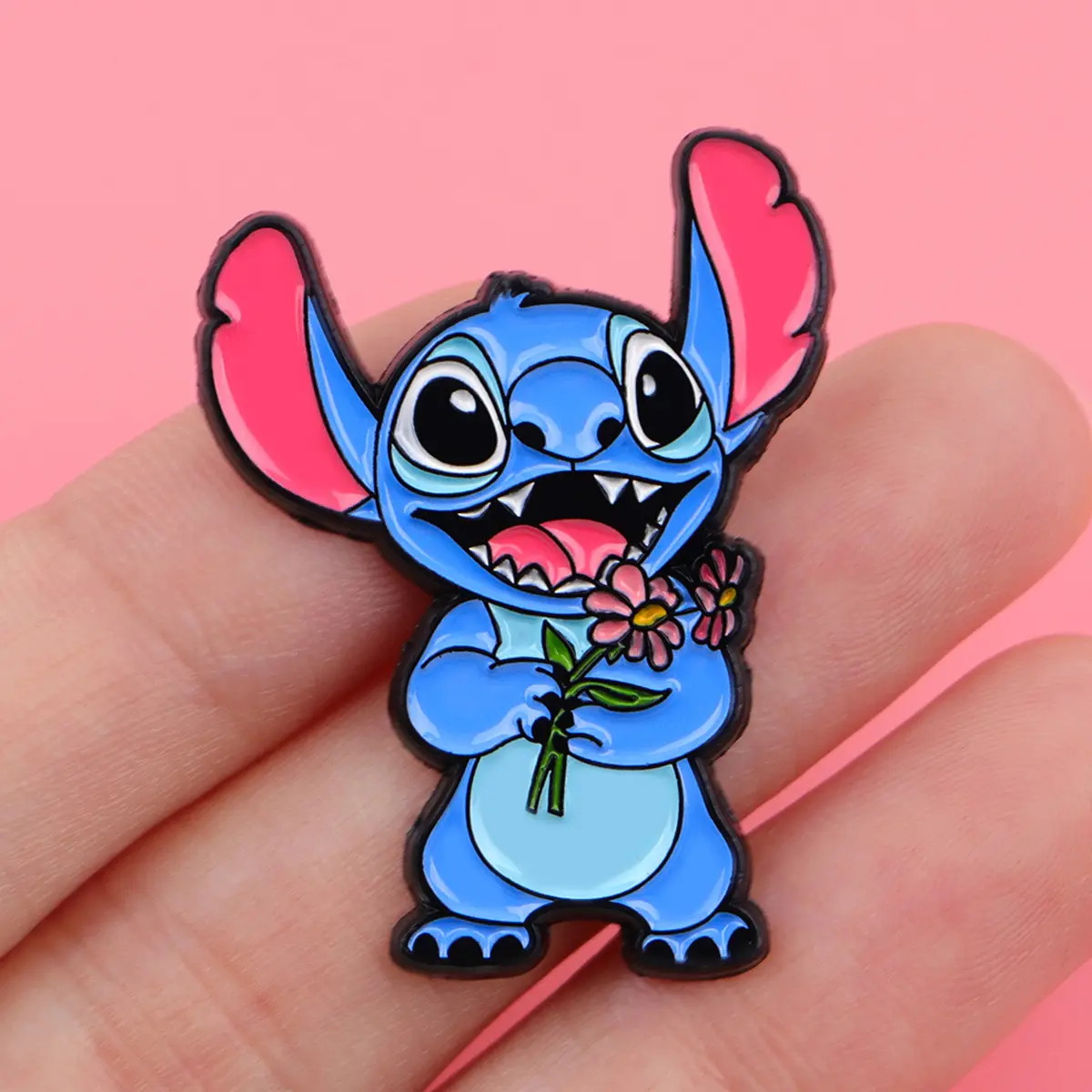 Cute Alien Enamel Pin Cartoon Dog Badge On Backpack Lapel Pins Animal Brooches for Jackets Cosplay Accessories Gift Toys