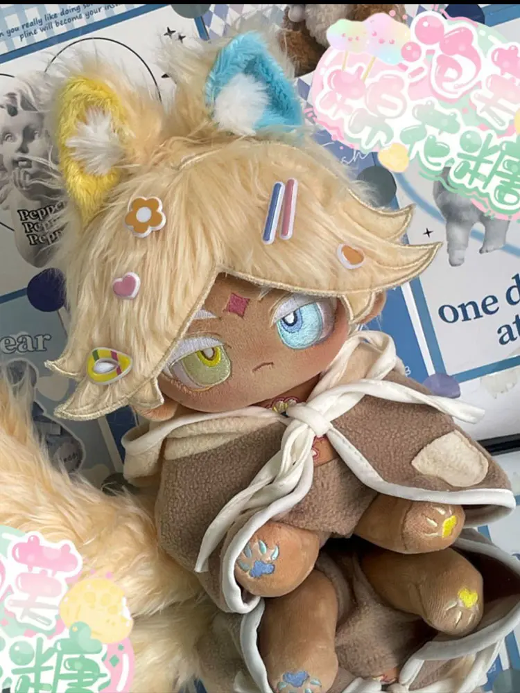 20cm Cookie Run Kingdom Soft Plush Doll Body Dress Up Cute Cosplay Cottonion Toy Stuffed Room Decora Desk Girl Boy Gifts For Kid