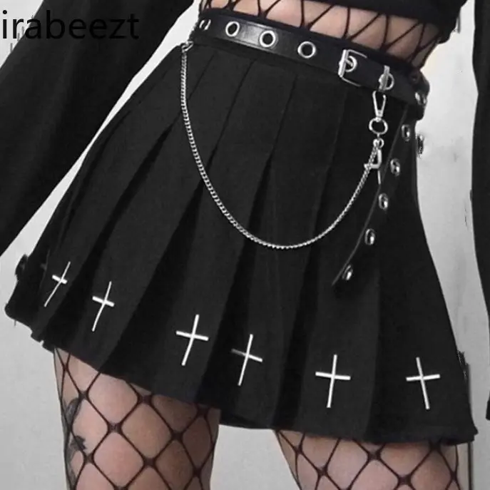 Fashion Floral Embroidered High Waist Zipper A-Line Skirt Summer Casual Stretchy Denim Skirts Faldas Escocesas De Mujer