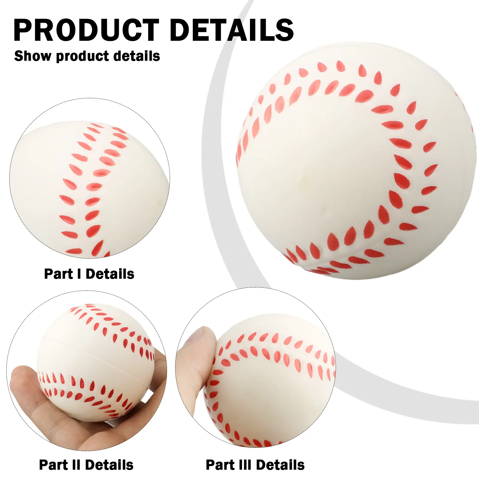 Eco Friendly Soft Squeeze Ball Fidget Stress Reliever Elastic Hand Exercise Toy Non Toxic and Harmless PU Bouncyball
