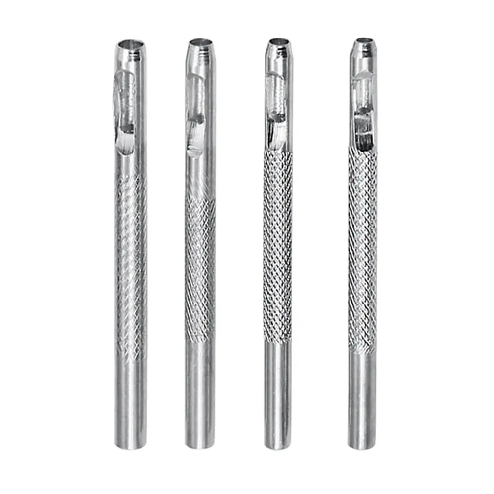 4 Pcs Belt Hole Punchers Hollow DIY Tools 2.5 3 3.5 4mm Steel Watch Band Belt Hole Puncher Hand Tools Hot Sale