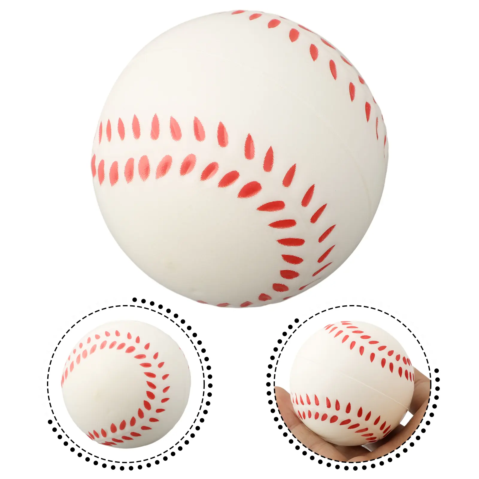 Eco Friendly Soft Squeeze Ball Fidget Stress Reliever Elastic Hand Exercise Toy Non Toxic and Harmless PU Bouncyball