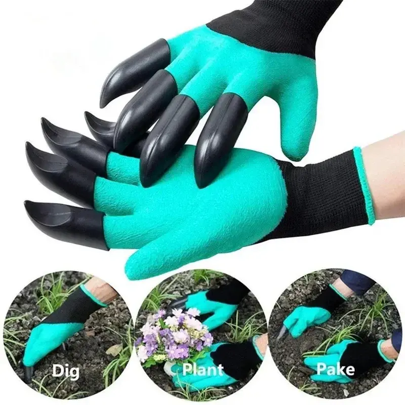 Gardening Digging Gloves Plant Pake Cots Claws for Garden Flowers Weeds Vegetable Planting Labor Protection Garden Tools