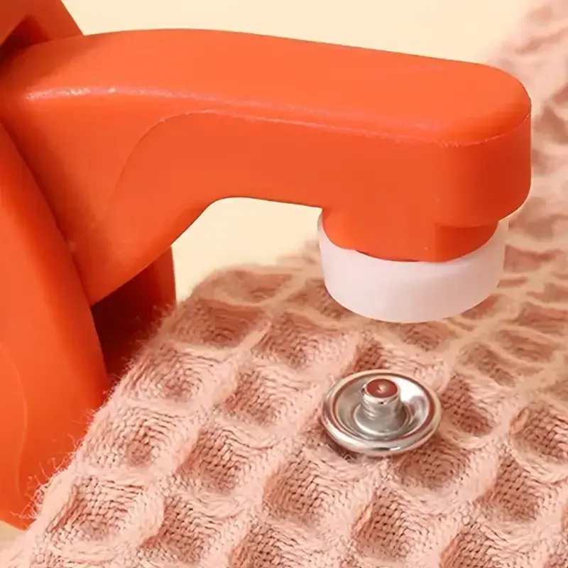 50pcs/set Metal Snap Button Kit with Hand Pressure Pliers and 50 Snap Buttons and 1 Clear Box DIY Clothes Hats Gifts Bags Etc