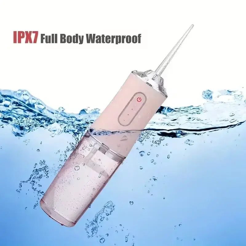 Rechargeable Oral Irrigator Portable Dental Irrigator Water Flosser 3 Models 4 Jet Nozzles Water Teeth Pick Flosser Water Jet