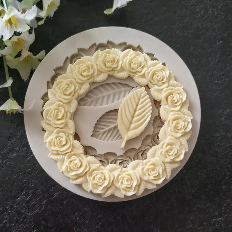 1PCS Leaf Silicone Mold Cake Decoration Accessories Chocolate Mold