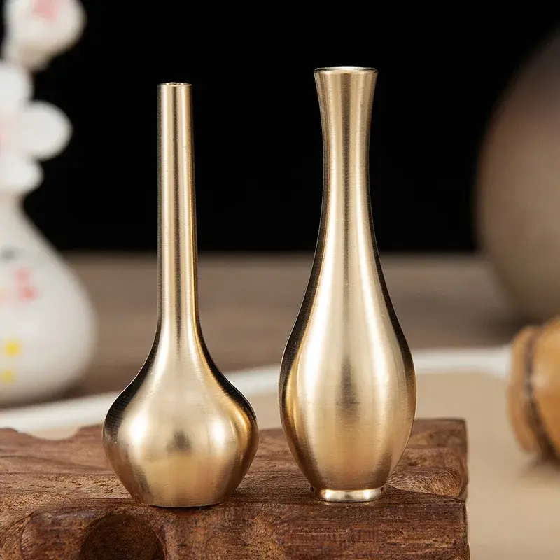 Mini Vase Gold Home Decor Living Room Decoration Antique Vase Tall Unique Flower Nordic Vase