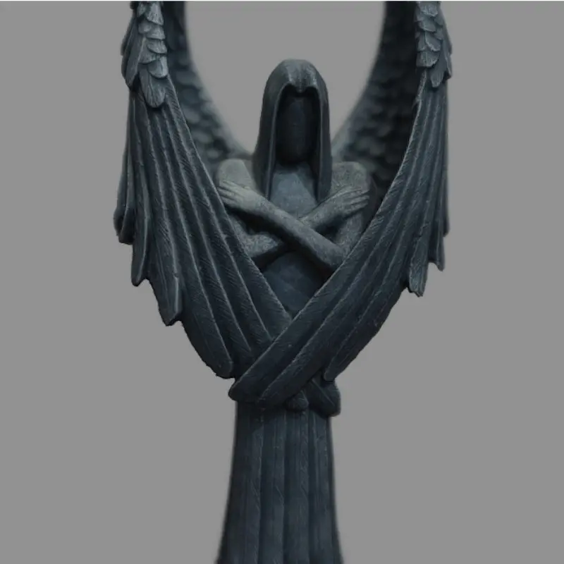 New Dark Angel Statue Figurine Crafts Garden Patio Accessories Creative Sculpture Halloween Decoration Desktop Office Rome Decor