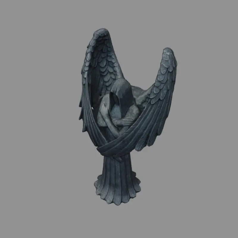 New Dark Angel Statue Figurine Crafts Garden Patio Accessories Creative Sculpture Halloween Decoration Desktop Office Rome Decor