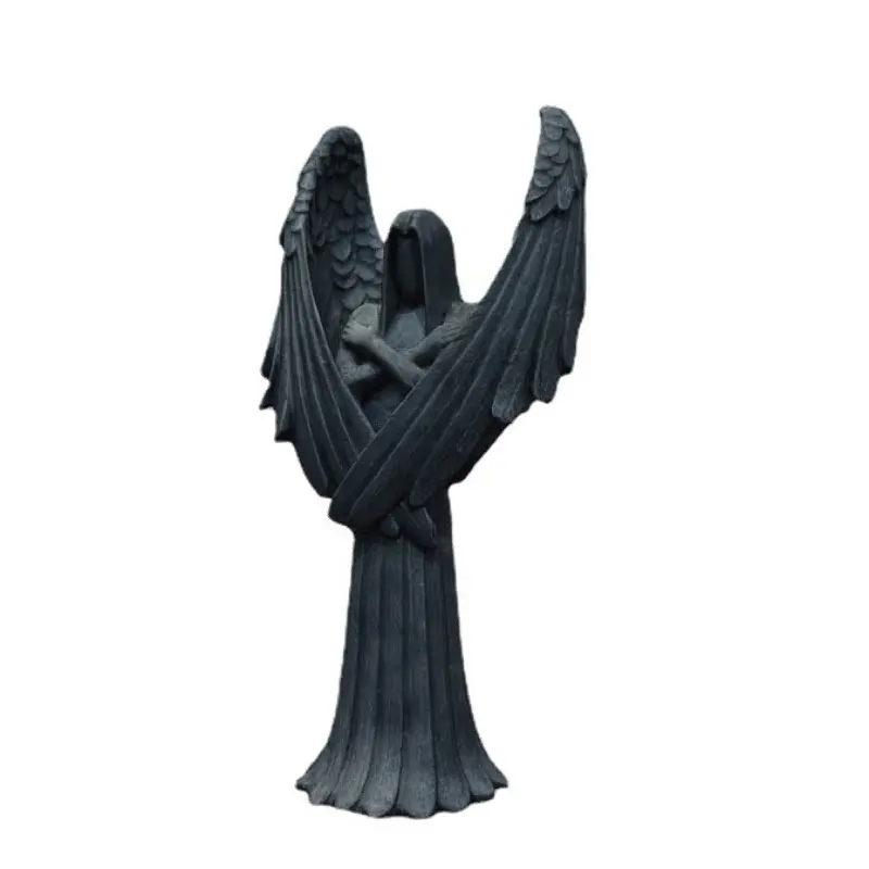 New Dark Angel Statue Figurine Crafts Garden Patio Accessories Creative Sculpture Halloween Decoration Desktop Office Rome Decor