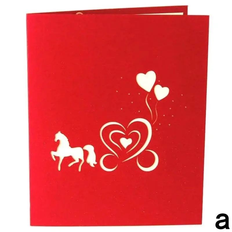 3D Pop UP Love Card for Wife and Girlfriend Gift for Valentines Day Anniversary Wedding Invitation Greeting Thank You Cards