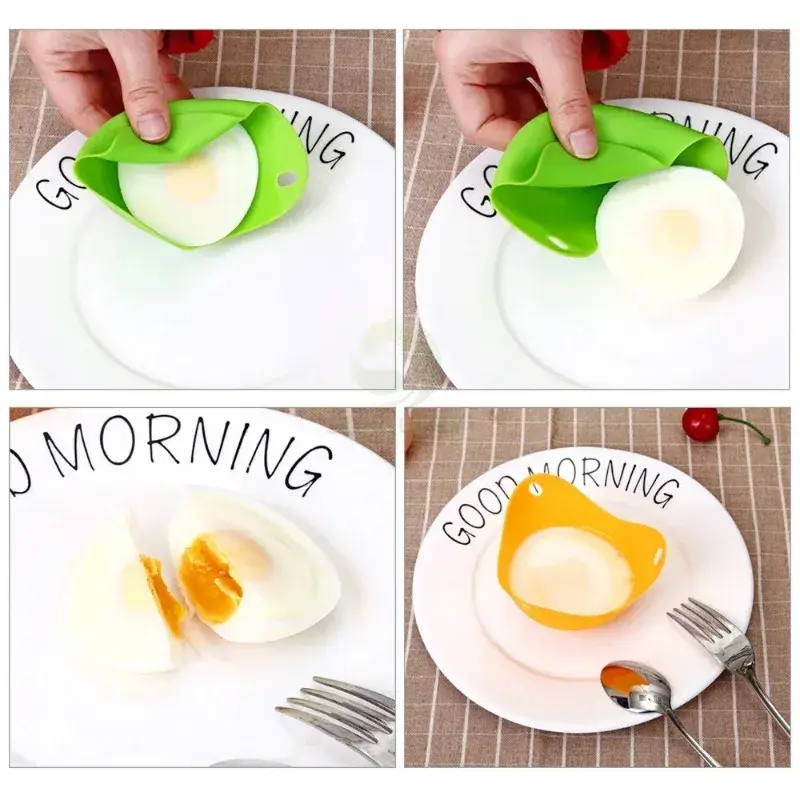 1/2/4Pcs Silicone Egg Poacher Poaching Pan Mold Kitchen Tool Accessory Cook Tool Gadget Kitchen Accessory Cooking Kitchen Gadget
