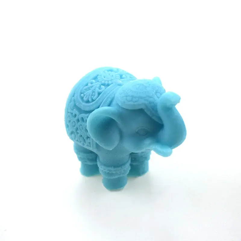 Mini Elephant Silicone Mold DIY Craft Candle Holder Making Pastry Baking Mould Handmade Resin Home Decoration
