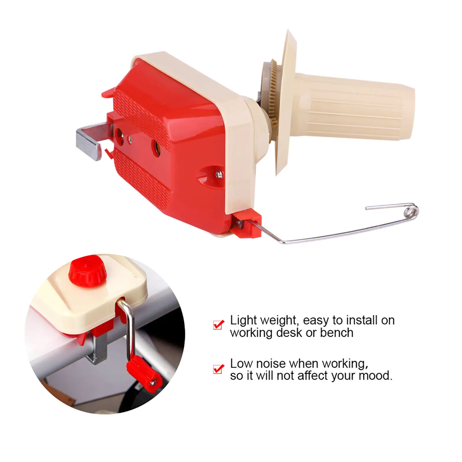 Sewing Tool Thread Ball Winder Hand Operated Knitting Roll String Yarn Fiber Wool Thread Ball Winder Holder Sewing Accessories