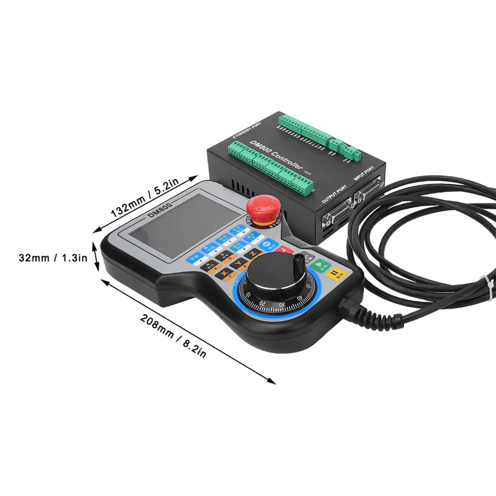 CNC Control System DM800 Handle Controller Motion Control Panel for 3-/4-/5- CNC Machine Industrial CNC Controller