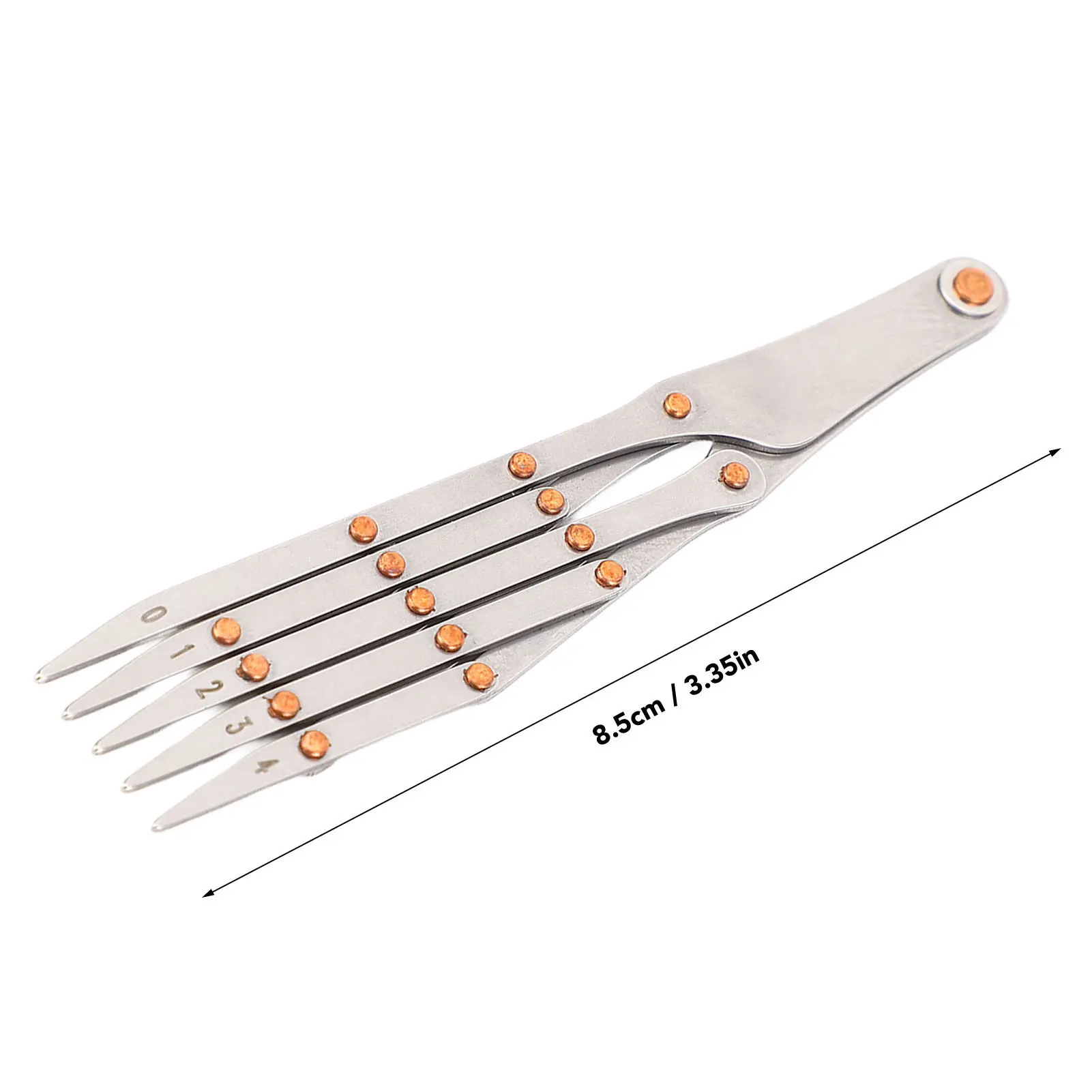Equal Distance Measuring Ruler Stainless Steel Equidistant Ruler Equal Space Divider Leather Belt Equal Distance Measuring Ruler
