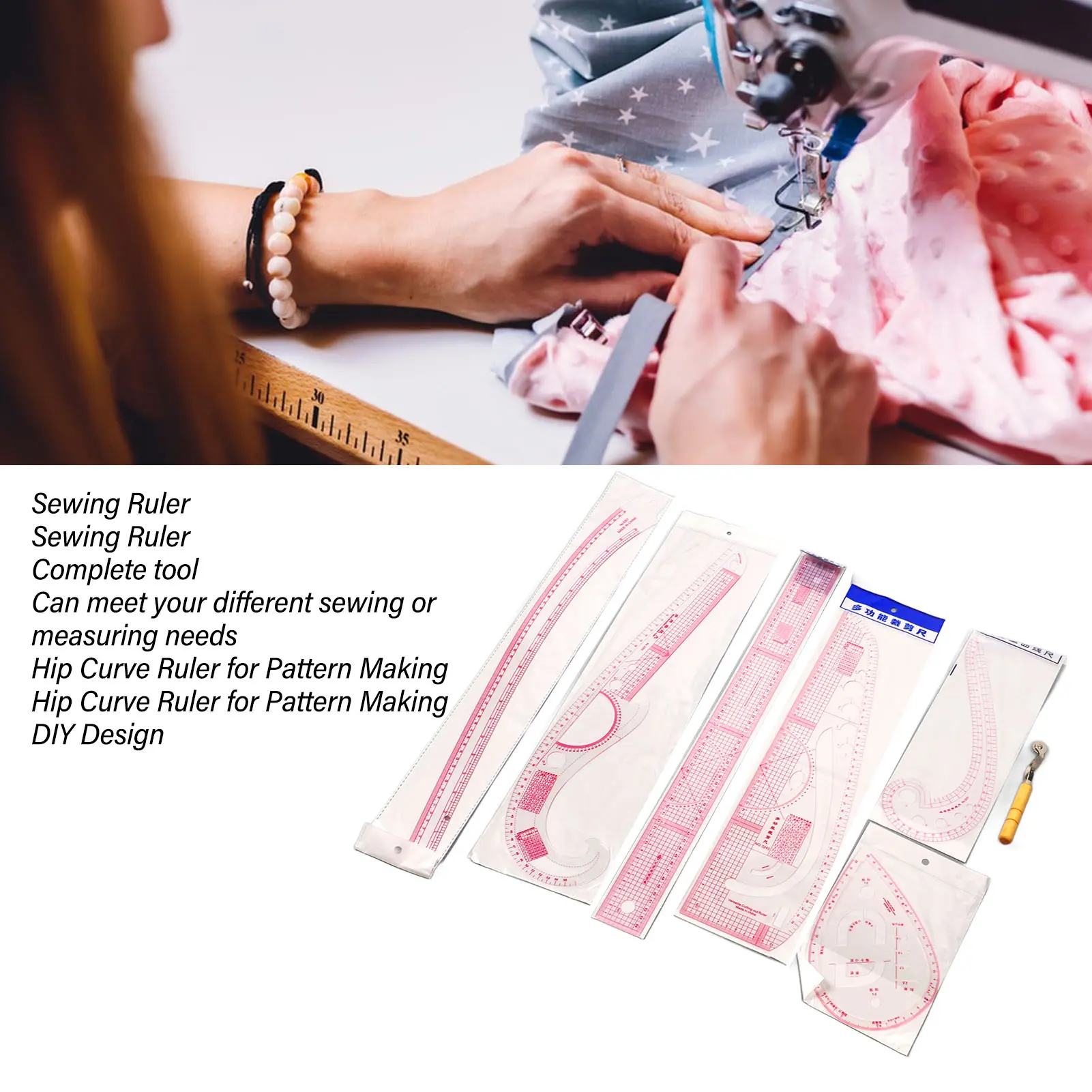 French Curve Ruler Set Accurate Measurement Sewing Rulers Set  Improve Work Efficiency for Shaping for Beginners
