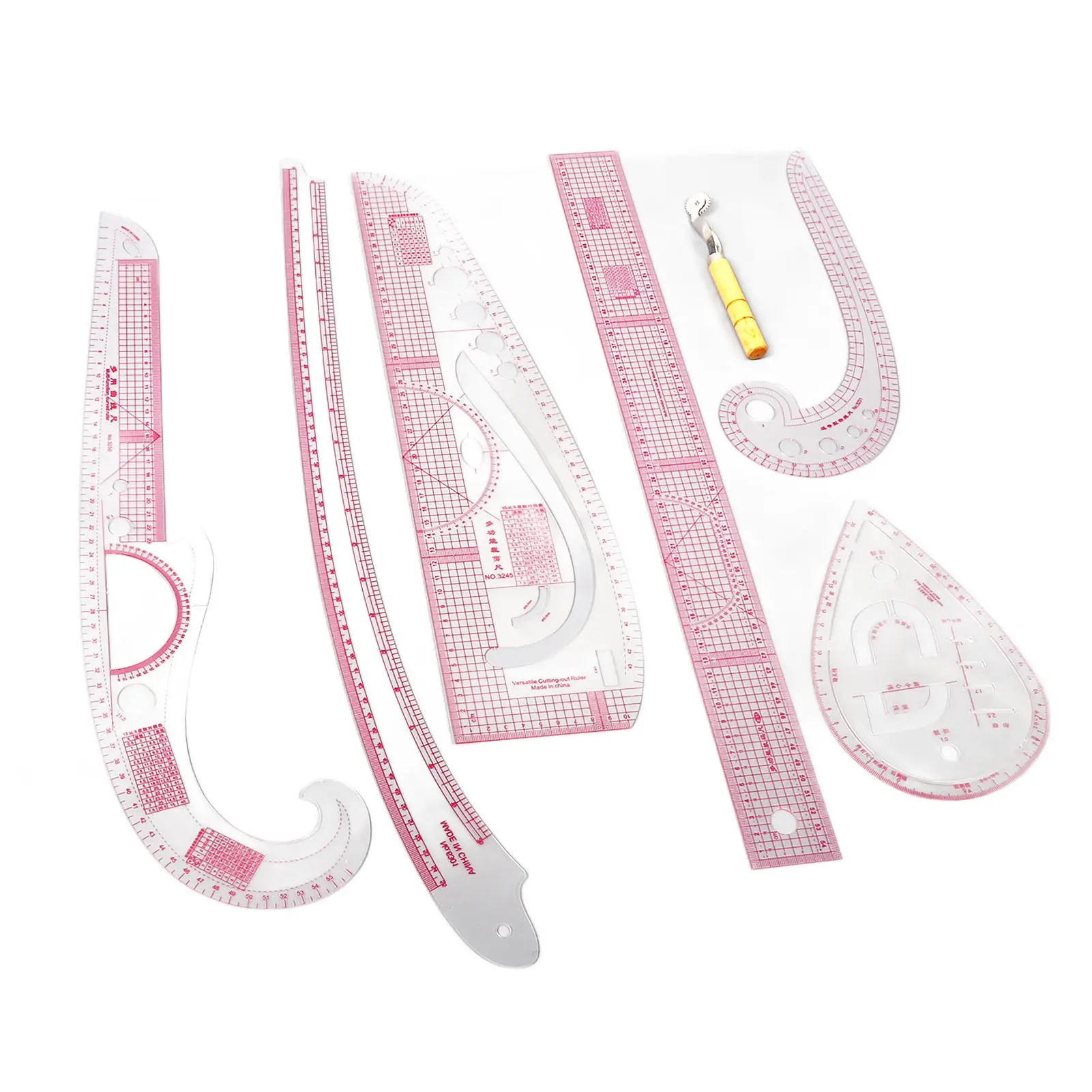 French Curve Ruler Set Accurate Measurement Sewing Rulers Set  Improve Work Efficiency for Shaping for Beginners