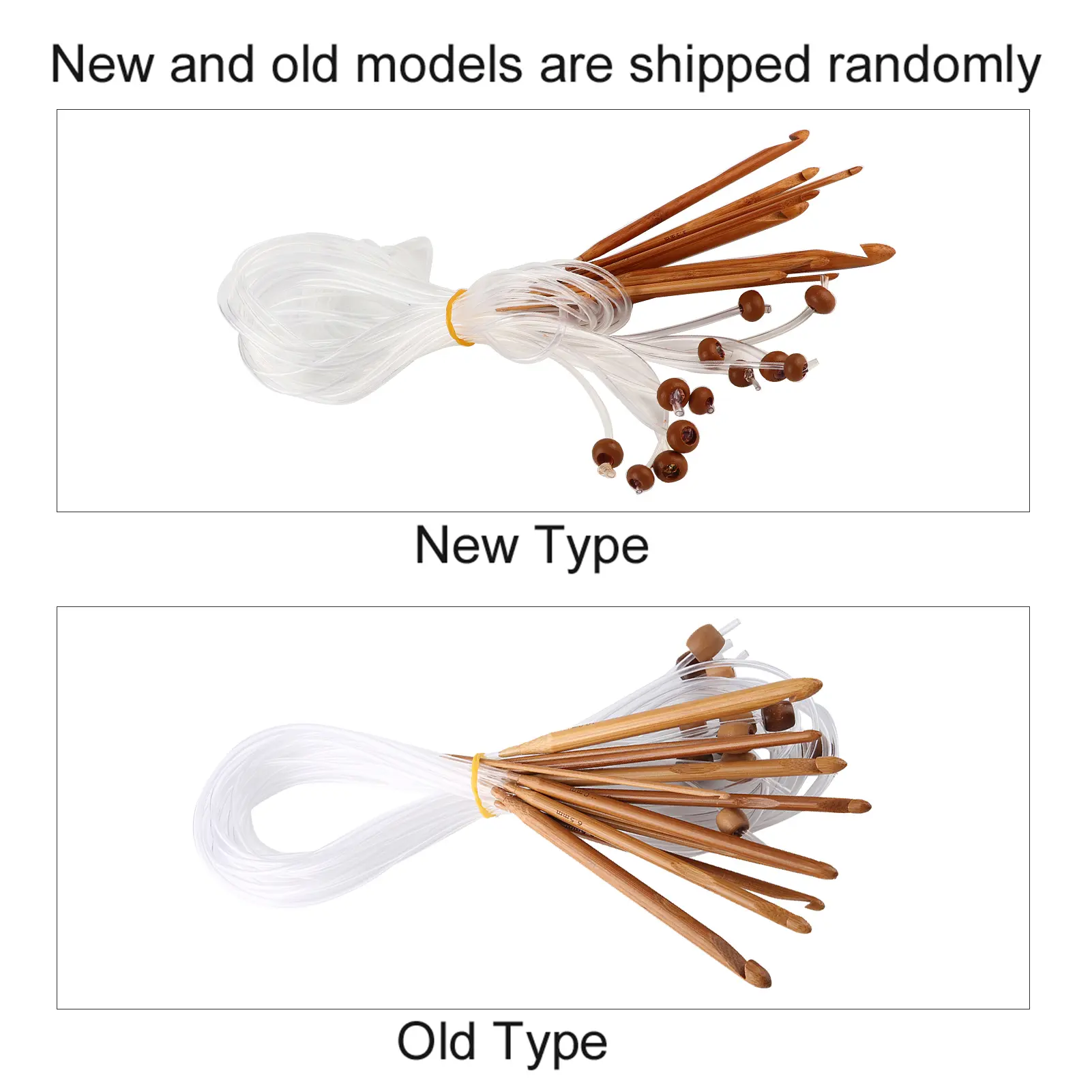 Afghan Hooks Carbonized Bamboo Afghan Tunisian Crochet Hooks Set Carpet Rug Weave Knitting Needles Carpet Knitting Needles