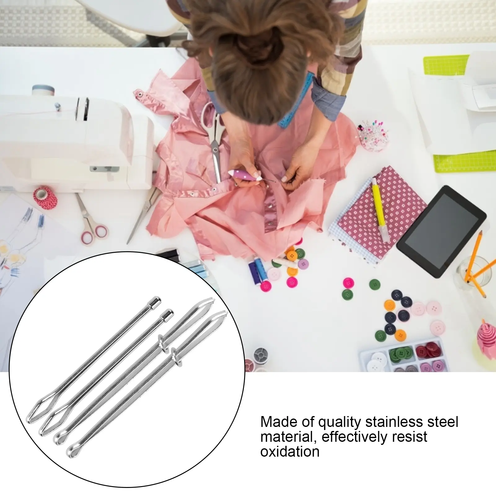 Elastic Band Threader Tweezers Elastic Cord Rope Threader Clip Tweezer Elastics Sewing Accessories DIY Tool for Home Use