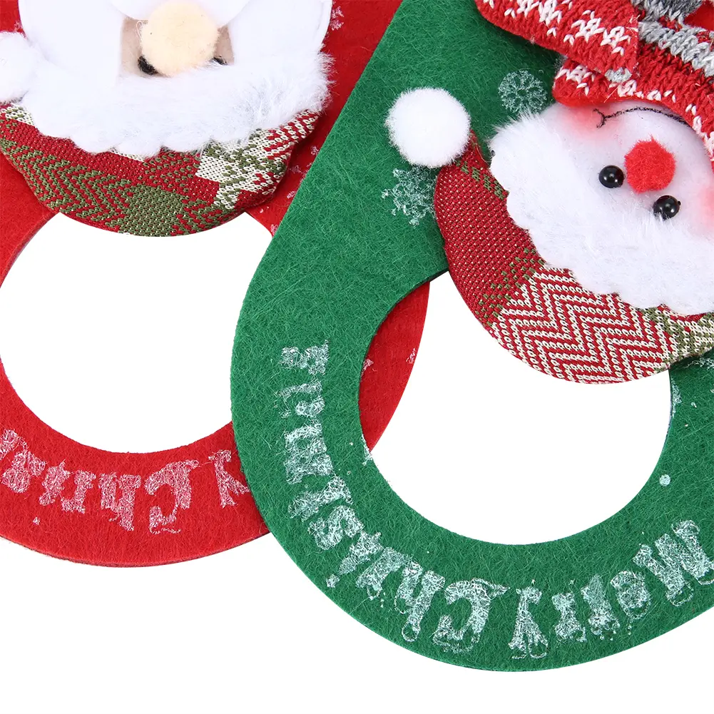 /Set Christmas Door Ornaments Cartoon Door Hanging Pendants for Hotel Shop Window Decorations Door Ornament Door Pendant