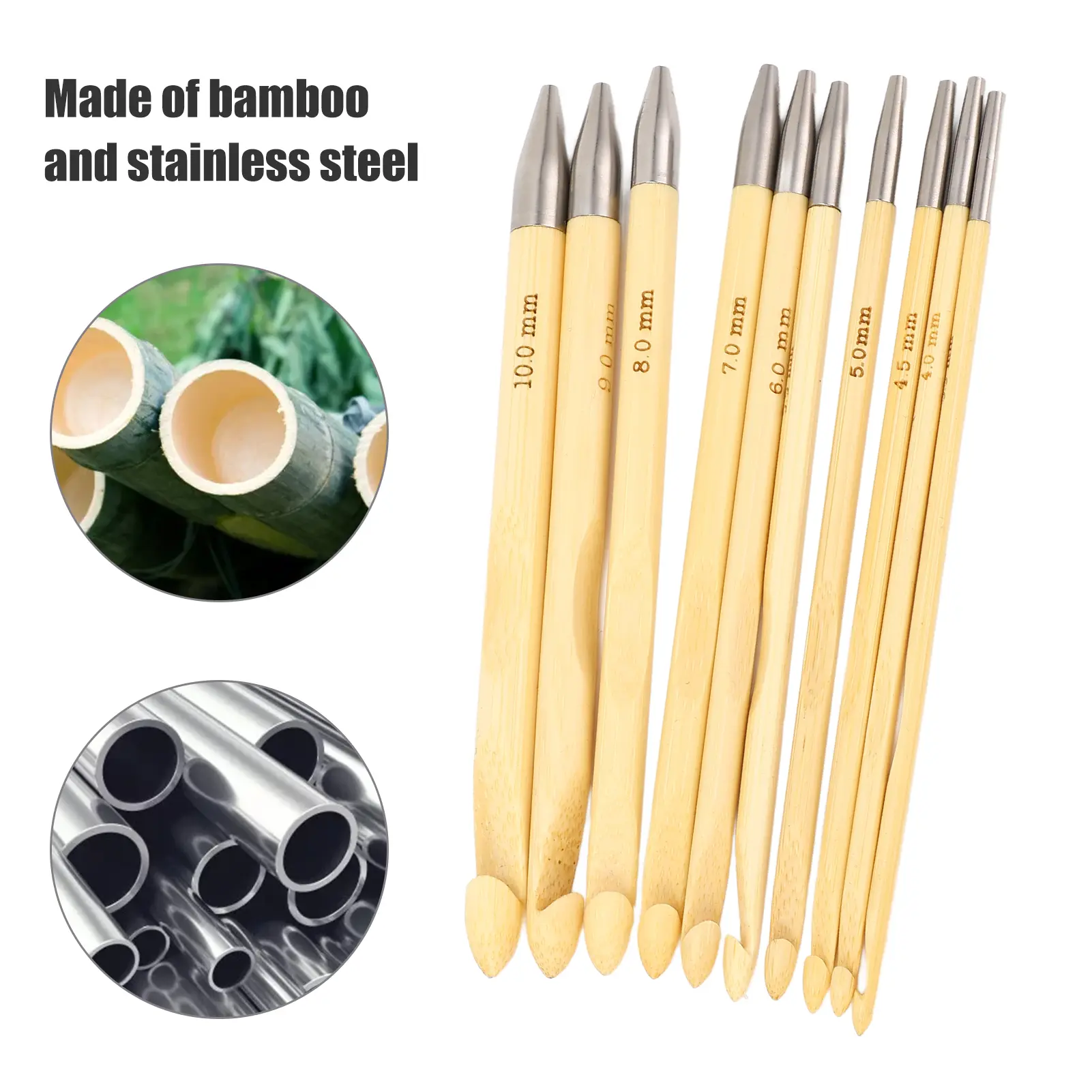 Crochet Hooks Removable Sweater Needle Bamboo Weaving Tools for Handicraft Lovers Crochet Hooks Crochet Needle Crochet Kit