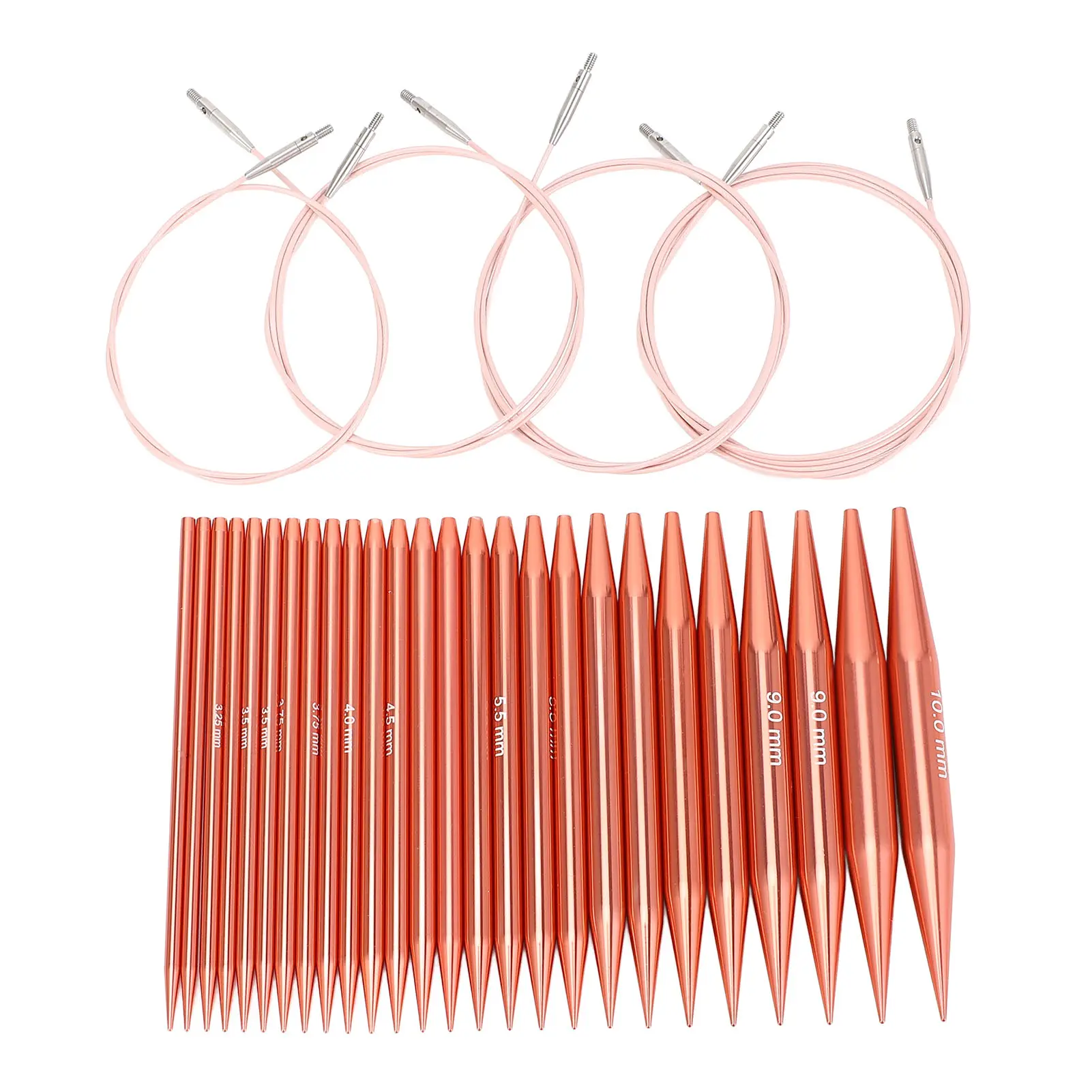 Circular Knitting Needles Set Interchangeable Crochet Needles Improve Efficiency with Case for Enthusiast for Workshop Learning